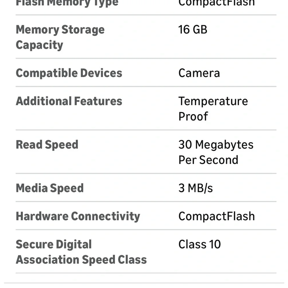 Sandisk Extreme III 16gb CF card